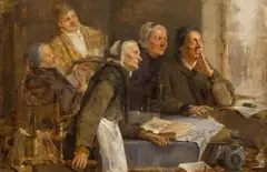 Carl von Merode, Keeping an eye on everything, 1884, oil on panel