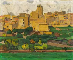 Town in Italy by Heinrich Schröder, ca. 1930, oil on canvas, sold Jun 2015