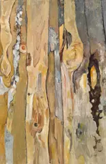 Leopold Hauer, Wooden panel, ca. 1976, oil on fiberboard