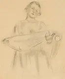 Anton Faistauer, Study for the fresco in Morzg