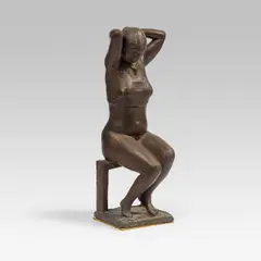 Gerhard Marcks, Sitting Thuringian Venus, 1975, bronze