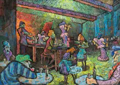 Georg Pevetz, Café Continental, 1930-35, oil on canvas