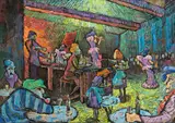Georg Pevetz, Café Continental, 1930-35, oil on canvas