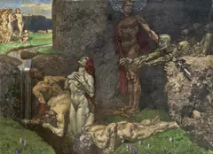 Alexander Rothaug, Source of the healing waters, 1910-20, oil on canvas