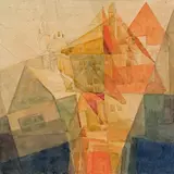 Otto Erich Wagner, City, 1924, mixed media on paper