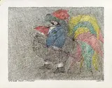 Paul Flora, Tiroler Hahn, krähend