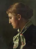Gustav Klimt, Head of girl in profile