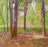 Carl Moll, Park landscape at Viennese Prater