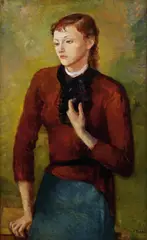 Viktor Tischler, Portrait of a lady, ca. 1930, oil on canvas