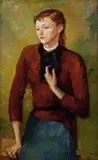 Viktor Tischler, Portrait of a lady, ca. 1930, oil on canvas