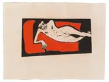 Erich Heckel, Fränzi liegend