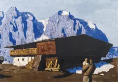 Alfons Walde, Berghof, 1928/1930, oil on cardboard