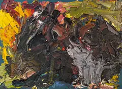 Franz Grabmayr, Rootstocks, 1992, oil on canvas