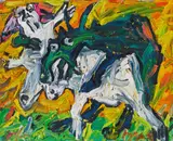 Untitled by Otto Muehl, 1984, oil on canvas, offered May 2015