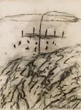 Herbert Brandl, Untitled, 1988, mixed media on paper