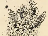 Gunter Damisch, Untitled, 1987, mixed media on paper; unframed