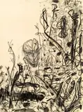 Gunter Damisch, Untiteld, 1985, mixed media on paper; unframed
