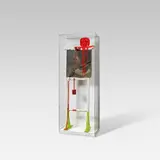 Padhi Frieberger, Das Ende der Staffeleimaler, sculpture (canvas, oil-funnel, knife, ...) in plexiglas-box