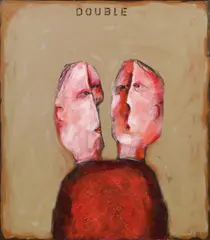 Double by Gerhard Gepp, 2009, acrylic on canvas, sold Mar 2015
