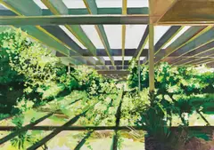 Moni K. Huber, Hotel ruin Haludovo, 2014, mixed media on canvas
