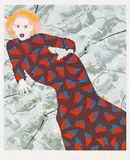 Kiki Kogelnik, Lady with Triangles (from the series "Women"), 1979, serigraphy on paper; edition: 152/200; unframed