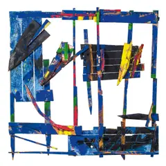 Arthur Kostner, Relievo, 1987, wood, painted