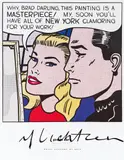 Roy Lichtenstein, Why Brad darling, this painting is a Masterpiece!, autographed lithograph