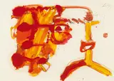Jürgen Messensee, Maria Anna v. Österreich, 1989, mixed media on paper