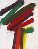 Markus Prachensky, Umbria Cantata 4, 1987, oil on canvas