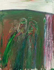 Franz Ringel, Die Spucker (Odyssee-Zyklus), 1985, oil on canvas