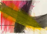 Untitled by Arnulf Rainer, 1999, mixed media on paper, sold Mar 2015