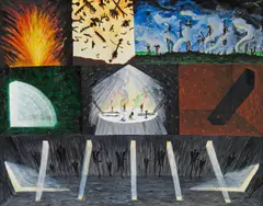 Walter Schmögner, Untitled, 1984, acrylic on canvas