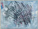 Gr. Elephant by Peter Sengl, 1976, mixed media on paper; unframed, sold Mar 2015