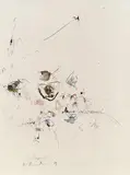 Fliegendes by Hans Staudacher, 1979, mixed media on paper, sold Mar 2015