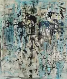 Zeichen im Raum by Hans Staudacher, 1989-90, oil on canvas, sold Mar 2015