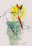 Untitled by Hans Staudacher, 1978, mixed media on paper, sold Mar 2015