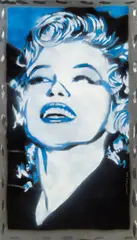 Marilyn (no. 2 from a series of 6) by Wolfgang Uranitsch, 2011, acrylic varnish spray on iron, sold Mar 2015