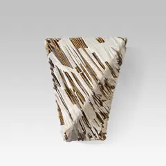 Wall object by Walter Weer, 2007, cardboard, paper, string painted, offered Mar 2015