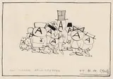 Paul Flora, Political cartoon, mixed lot 13 sheets: August until December