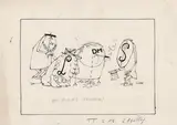 Paul Flora, Political cartoon, mixed lot 13 sheets: September until December