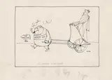 Paul Flora, Political cartoon, mixed lot 14 sheets: September until December