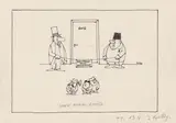 Paul Flora, Political cartoon, mixed lot 13 sheets: April until September