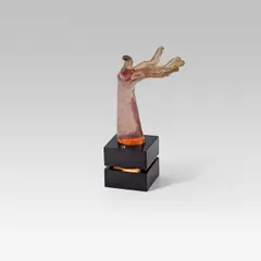 Table lamp by Leherb, synthetic resin and metal, sold Mar 2015