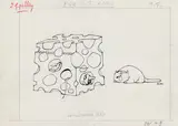 Paul Flora, Political cartoon, mixed lot 14 sheets: January until May 1965