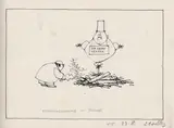 Paul Flora, Political cartoon, mixed lot 14 sheets: August until January