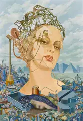Leherb, Die Kattowitzer Madonna, oil on canvas