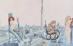 Leherb, Untitled, gouache on paper; unframed