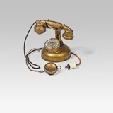 Leherb, Telephone, painted telephone with cable