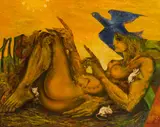 Leherb, L'horoscop du dernier siécle, 1959/63, oil on hardboard