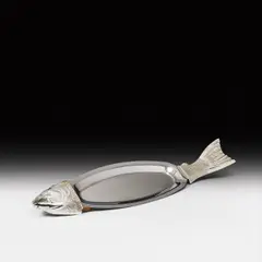 Fish tray by Leherb, metal, sold Mar 2015